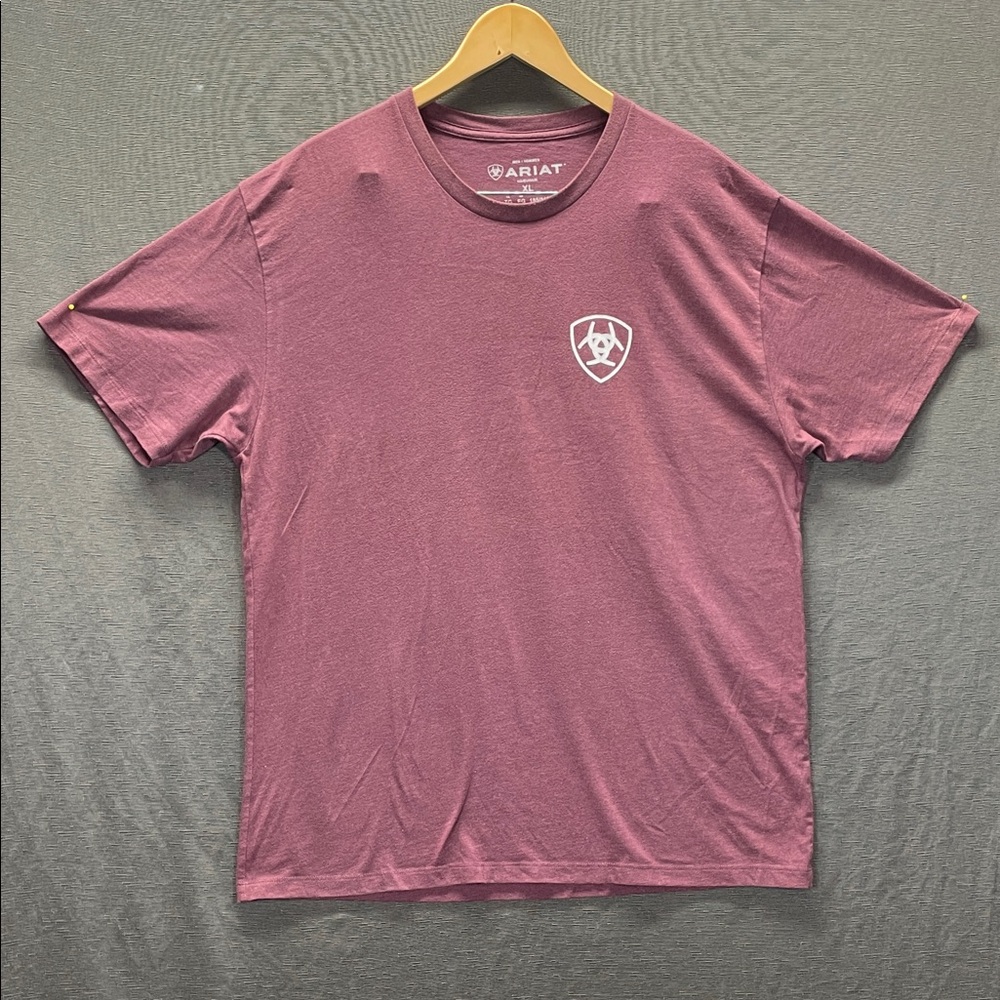 Ariat Men's Maroon Short Sleeve Tee